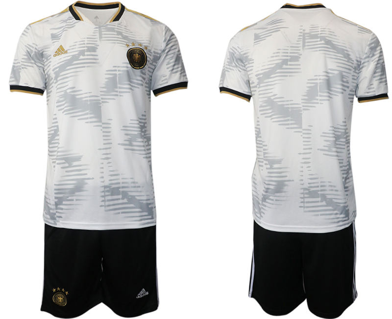 Men 2022 World Cup National Team Germany home white blank Soccer Jersey
